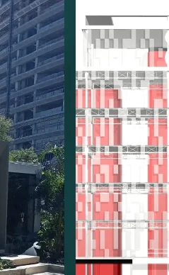Visualización arquitectónica de edificio