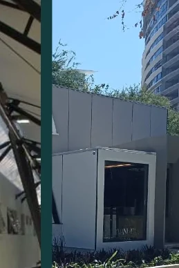 Acceso y fachada de proyecto arquitectónico